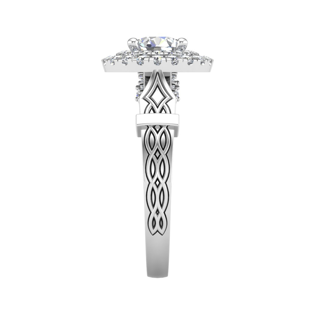 Evelynn Halo Engagement Ring